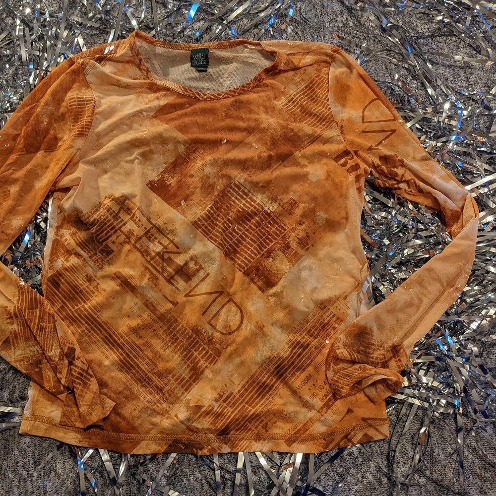 NWOT Wild Fable Y2K Sheer Top